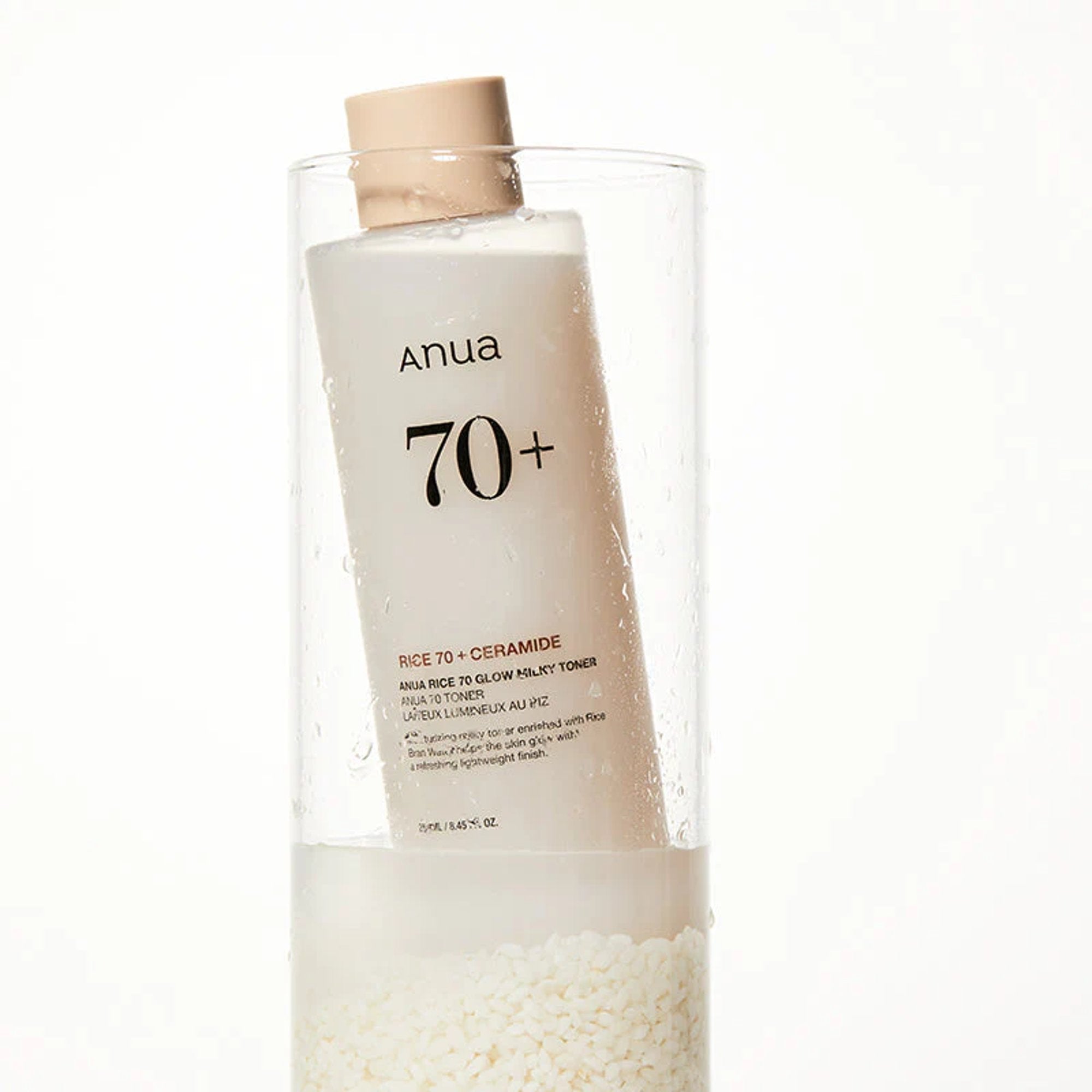 Toner 70+ Rice Ceramide Toner doux cosmétique coréen Tahiti