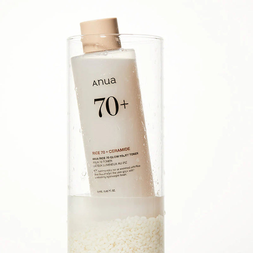 Toner 70+ Rice Ceramide Toner doux cosmétique coréen Tahiti