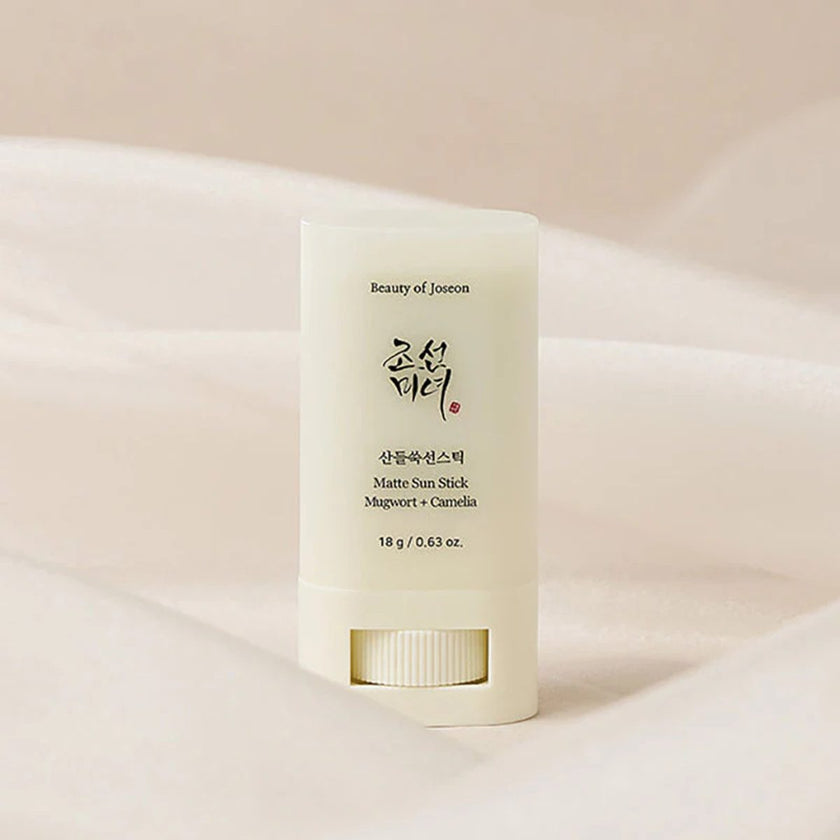 beauty of joseon stick solaire mat SPF50 Mugwort Camelia cosmétique coréen tahiti