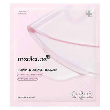 Masque visage Medicube PDRN Pink Collagen Gel Mask – soin coréen raffermissant et hydratant et anti âge