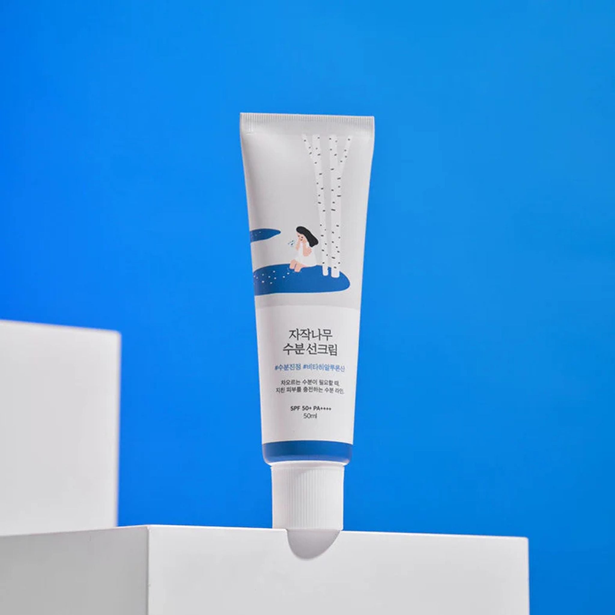crème solaire Round lab birch juice protection 50 cosmétique coréen tahiti