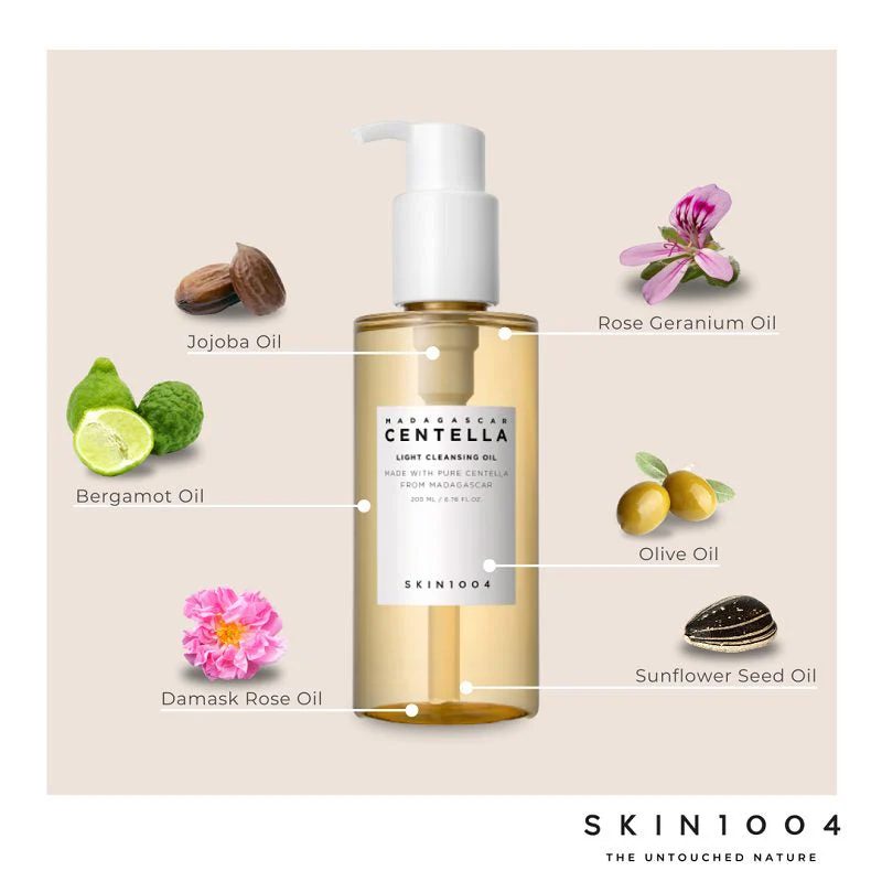 Huile nettoyante Madagascar Centella SKIN1004 – cosmétique coréen Tahiti